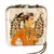 Indian Prince Portrait Embellished Clutch Bag with Gold Detail