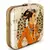Indian Prince Portrait Embellished Clutch Bag with Gold Detail