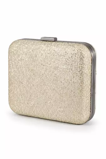 Indian Prince Portrait Embellished Clutch Bag with Gold Detail