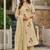Elegant Beige Floral Embroidered Pakistani Suit with Designer Dupatta