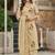 Elegant Beige Floral Embroidered Pakistani Suit with Designer Dupatta
