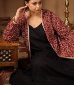 Women a-line kurta with jacket