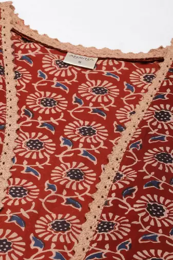 Women a-line kurta with jacket