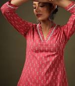 Ethnic motifs printed kurta