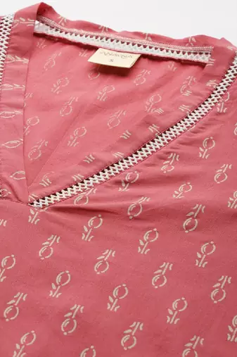 Ethnic motifs printed kurta