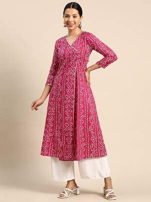 Bandhani printed kurta 1