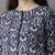 Women blue printed straight kurta