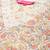 Off white ethnic floral printed v neck flared sleeves lace pure cotton kurta
