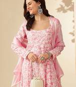 Women floral printed floral anarkali kurta