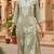 Floral embroidered notch neck chikankari straight kurta
