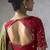 olive silk blend sequince designer border party wear saree