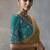 mustard silk blend sequince designer border party wear saree
