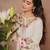 White falak kashmiri embroidered flared sleeves thread work cotton straight kurta