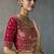 beige silk blend sequince designer border party wear saree