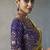 antique gold silk blend sequince designer border party wear saree
