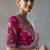 silver silk blend sequince designer border party wear saree