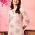 Floral printed v-neck cotton straight kurta