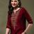 Women floral embroidered flared sleeves thread work kurta
