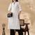 Women mandarin collar cotton kurta