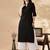 Women mandarin collar regular straight cotton kurta