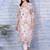 Floral printed notch neck straight kurta