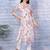 Floral printed notch neck straight kurta