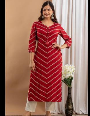 Women maroon viscose rayon kurtas 1