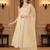 Women ethnic motifs embroidered festive anarkali kurta with dupatta