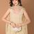Women ethnic motifs embroidered festive anarkali kurta with dupatta