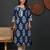 Ethnic motifs printed round neck zari straight pure cotton kurta