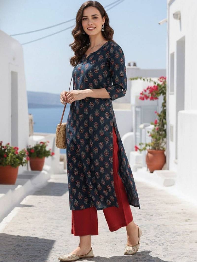 Women ethnic printed kurta