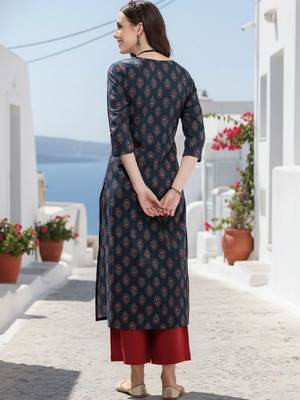Women ethnic printed kurta 3