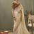 off white upada silk blend woven with lace border designer saree