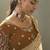 off white upada silk blend woven with lace border designer saree