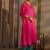 Women floral embroidered thread work kurta