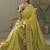 olive upada silk blend woven with lace border designer saree
