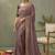 mauve upada silk blend woven with lace border designer saree