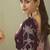 mauve upada silk blend woven with lace border designer saree