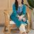 Women floral embroidered regular sleeves thread work kurta