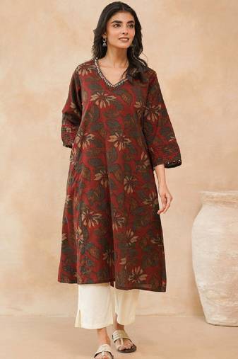 Women floral printed kurta