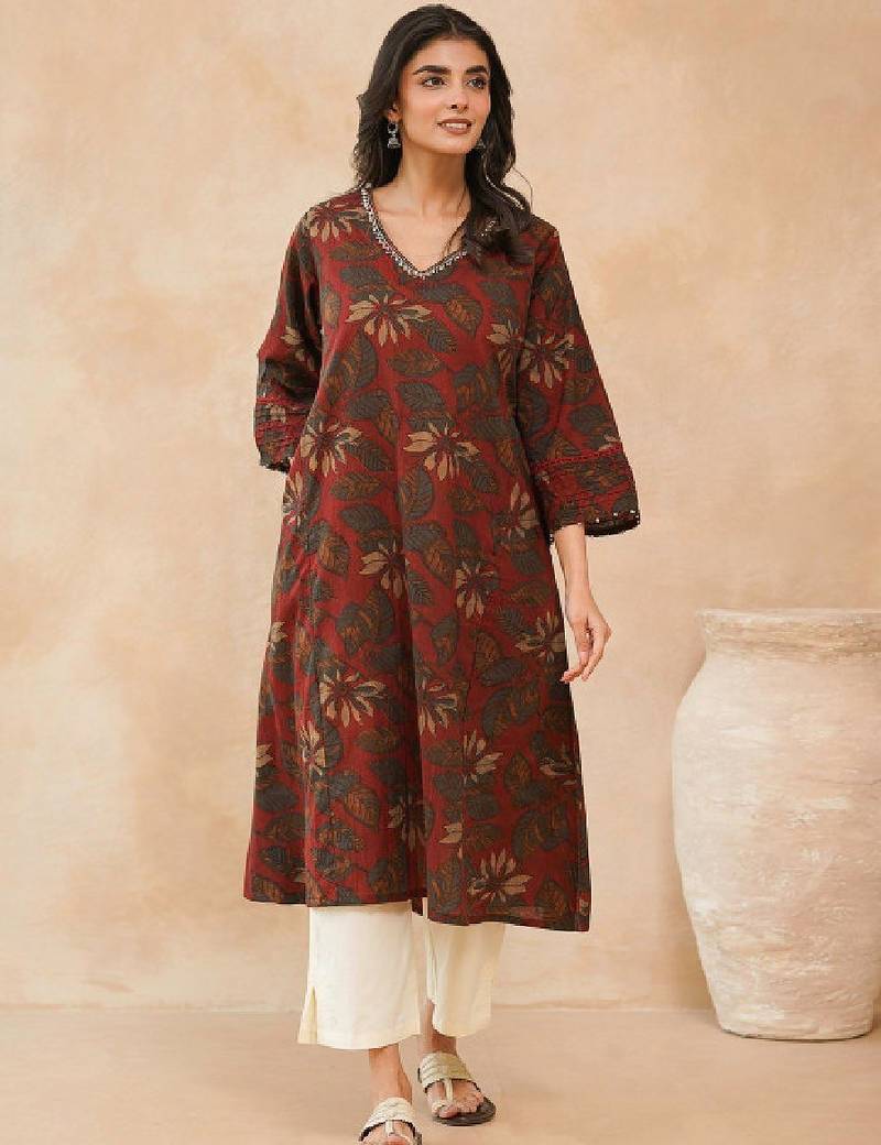 Women floral printed kurta