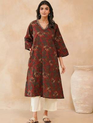Women floral printed kurta 2