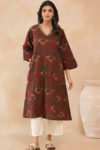 Women floral printed kurta