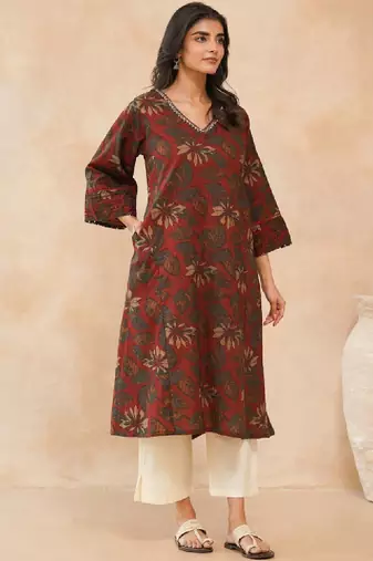 Women floral printed kurta