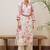 Women floral printed keyhole neck kurta