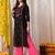 Women floral embroidered flared sleeves floral kurta