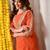 Adults-women floral embroidered thread work floral kurta
