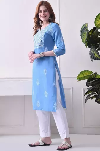 Women floral printed floral kurta
