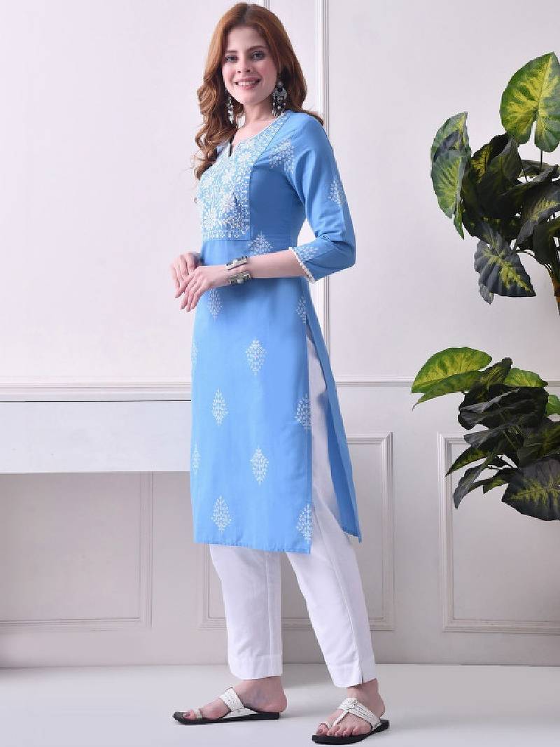 Women floral printed floral kurta