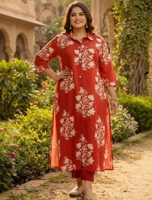 Women floral printed kurta 1